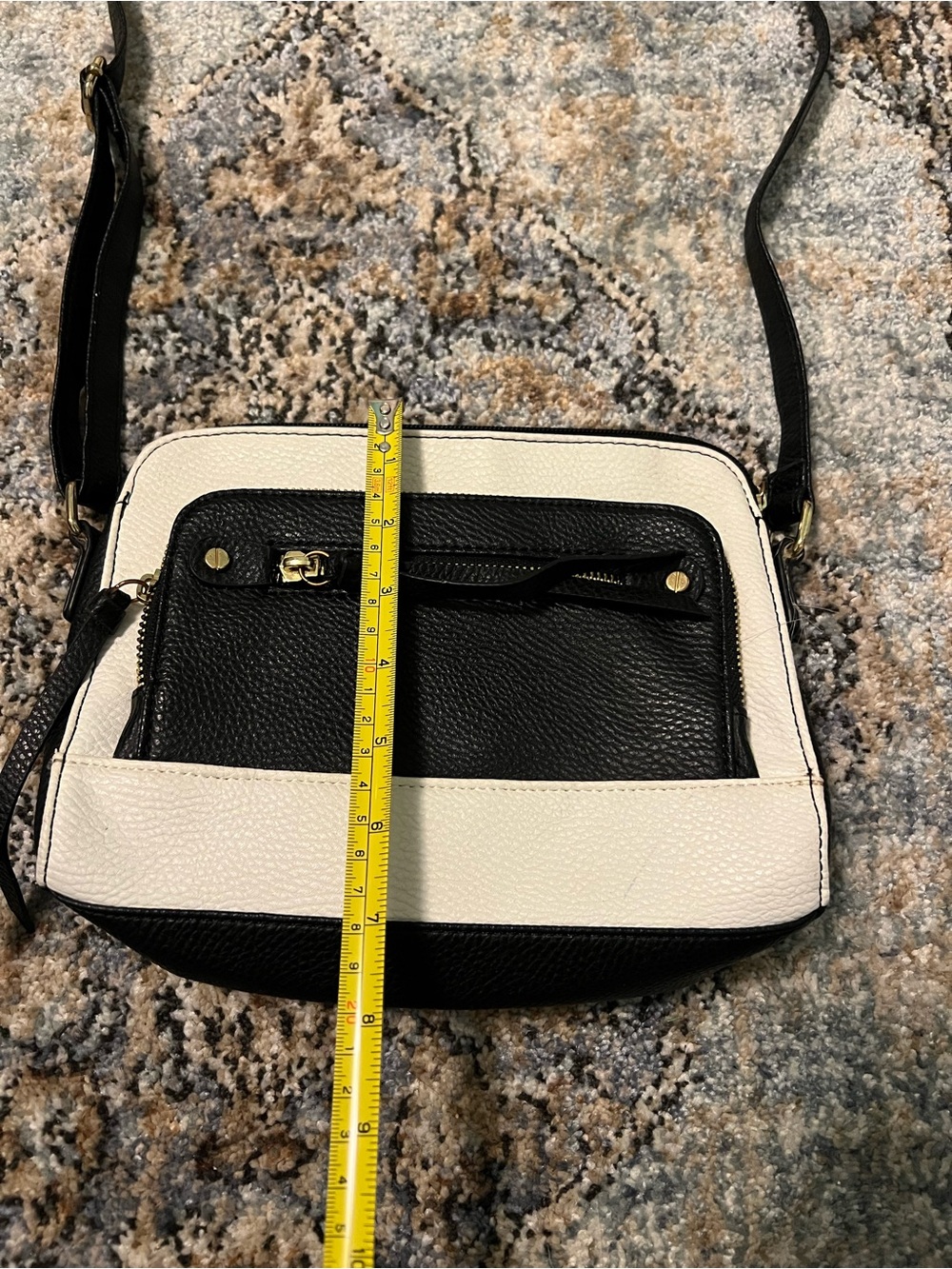 Apt. 9 Black and White Two-Tone Crossbody Bag